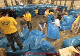 Thursday February 9, 2012   Iditarod volunteers including a large contingency of members of the