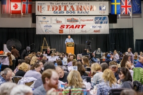 Iditarod president Andy Baker at the 2016 Iditarod musher position drawing banquet at the Dena'ina convention center in Anchorage, Alaska on Thursday March 3, 2016  Â© Jeff Schultz/SchultzPhoto.com ALL RIGHTS RESERVEDDO NOT REPRODUCE WITHOUT PERMISSION