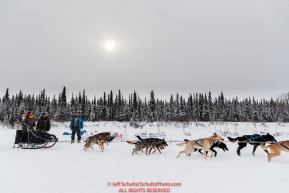 Martin Buser arrives at the Nikolai checkpoint during the 2018 Iditarod race on Tuesday afternoon March 06, 2018. Photo by Jeff Schultz/SchultzPhoto.com  (C) 2018  ALL RIGHTS RESERVED