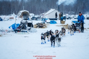 Andrew Nolan leaves the dog yard in the morning at the Nikolai checkpoint during the 2018 Iditarod race on Wednesday March 07, 2018. Photo by Jeff Schultz/SchultzPhoto.com  (C) 2018  ALL RIGHTS RESERVED