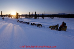 Saturday March 10, 2012  Mitch Seavey on the trail to Unalakleet shortly after having left the Kaltag checkpoint. Iditarod 2012.