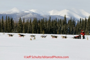 Saturday March 10, 2012 Aliy Zirkle on the trail not far from Kaltag on her way to Unalakleet. Iditarod 2012.