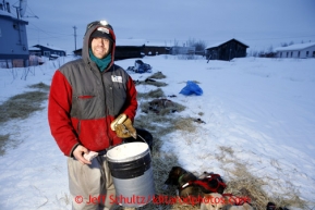 Ramey Smyth at the Kaltag checkpoint on Sunday March 10, 2013.Iditarod Sled Dog Race 2013Photo by Jeff Schultz copyright 2013 DO NOT REPRODUCE WITHOUT PERMISSION