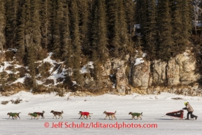 Jeff King is the first musher to leave White Mountain on Monday, March 10, during the Iditarod Sled Dog Race 2014.PHOTO (c) BY JEFF SCHULTZ/IditarodPhotos.com -- REPRODUCTION PROHIBITED WITHOUT PERMISSION