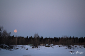 Moon Set over Anvik