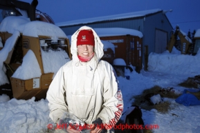 Aily Zirkle photographed at the Elim checkpoint on Monday March 11, 2013.Iditarod Sled Dog Race 2013Photo by Jeff Schultz copyright 2013 DO NOT REPRODUCE WITHOUT PERMISSION