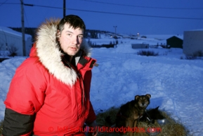 Ray Redington, Jr., photographed at the Elim checkpoint on Monday March 11, 2013.Iditarod Sled Dog Race 2013Photo by Jeff Schultz copyright 2013 DO NOT REPRODUCE WITHOUT PERMISSION