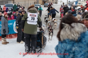 Sonny Lindner takes his dog team to the dog lot at Nome on Tuesday March 11th during the 2014 Iditarod Sled Dog Race.PHOTO (c) BY JEFF SCHULTZ/IditarodPhotos.com -- REPRODUCTION PROHIBITED WITHOUT PERMISSION