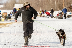 Rick Casillo gets some excercise as he runs down the road with