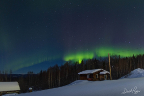 Northern Lights Over a Home in Ruby