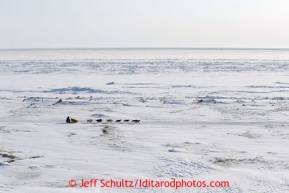 Mitch Seavey and his team along the Bering Sea on Tuesday March 12, 2013.Iditarod Sled Dog Race 2013Photo by Jeff Schultz copyright 2013 DO NOT REPRODUCE WITHOUT PERMISSION