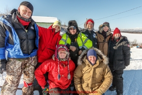 A portion of the Ruby Volunteer crew pose for a photo in the afternoon on Thursday March 12, 2015 during the 2015 Iditarod (C) Jeff Schultz/SchultzPhoto.com - ALL RIGHTS RESERVED DUPLICATION  PROHIBITED  WITHOUT  PERMISSION