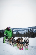 March 12th, 2020 Ryan Redington getting into Cripple along the Iditarod trail.