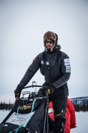 March 12th, 2020 Peter Kaiser at the Cripple checkpoint along the Iditarod trail.