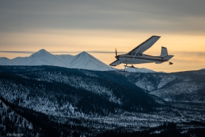 An early morning flight from Tokatna to Ruby with the Iditarod Air Force (IAF) on March 12, 2020.