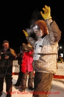 Jeff King waves to the crowd after finishing in 4th place in Nome on Wednesday March 13, 2013.Iditarod Sled Dog Race 2013Photo by Jeff Schultz copyright 2013 DO NOT REPRODUCE WITHOUT PERMISSION