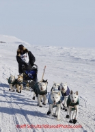 Thursday March 15, 2012   Jim Lanier on the sea ice shore of the Bering Sea just a few miles from the finish line in Nome. Iditarod 2012.