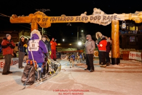 Ketil Reitan arrives at the finish line in Nome in 31st place during the 2017 Iditarod on Thursday March 16, 2017.Photo by Jeff Schultz/SchultzPhoto.com  (C) 2017  ALL RIGHTS RESERVED