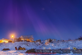 The Northern Lights dance early in the morning at the Unalakleet checkpoint on Tuesday March 16, 2015 during Iditarod 2015.  (C) Jeff Schultz/SchultzPhoto.com - ALL RIGHTS RESERVED DUPLICATION  PROHIBITED  WITHOUT  PERMISSION