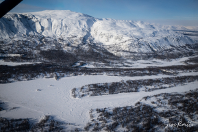 Iditarod Air Force flight from Willow to Rainy Pass