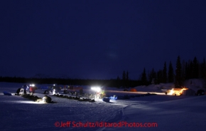 Monday March 5, 2012  Early morning at the Finger Lake checkpoint.  Iditarod 2012.