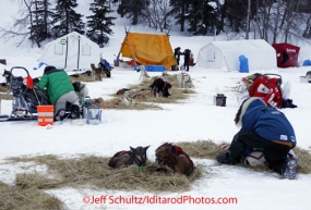 Monday March 5, 2012  At the Finger Lake checkpoint during Iditarod 2012.