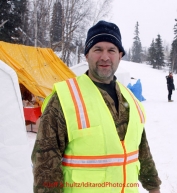 Monday March 5, 2012  John Rothbarth, Communications Maestro, at the Finger Lake checkpoint during Iditarod 2012.