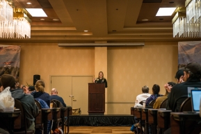 2020 Iditarod musher meeting held at the Lakefront in Anchorage, Alaska