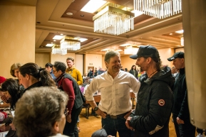 2020 Iditarod musher meeting held at the Lakefront in Anchorage, Alaska