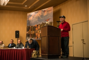 2020 Iditarod musher meeting held at the Lakefront in Anchorage, Alaska