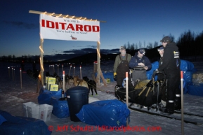 Brent Sass checks in the chute at the halfway checkpoint of Iditarod on Thursday March 7, 2013.

Iditarod Sled Dog Race 2013

Photo by Jeff Schultz copyright 2013 DO NOT REPRODUCE WITHOUT PERMISSION