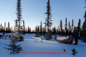 Allen Moore on the trail shortly after leaving the Cripple checkpoint, Friday March 7, during the Iditarod Sled Dog Race 2014.PHOTO (c) BY JEFF SCHULTZ/IditarodPhotos.com -- REPRODUCTION PROHIBITED WITHOUT PERMISSION