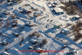 An aerial view of the Yukon village of Ruby, Alaska, on Friday, March 7, during the Iditarod Sled Dog Race 2014.PHOTO (c) BY JEFF SCHULTZ/IditarodPhotos.com -- REPRODUCTION PROHIBITED WITHOUT PERMISSION