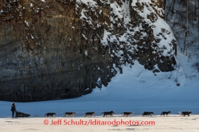 Jesse Royer runs on the Yukon after leaving Ruby on Friday, March 7, during the Iditarod Sled Dog Race 2014.PHOTO (c) BY JEFF SCHULTZ/IditarodPhotos.com -- REPRODUCTION PROHIBITED WITHOUT PERMISSION