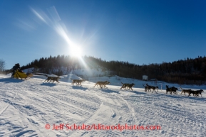 Hans Gatt leaves the Yukon village of Ruby on Friday, March 7, during the Iditarod Sled Dog Race 2014.PHOTO (c) BY JEFF SCHULTZ/IditarodPhotos.com -- REPRODUCTION PROHIBITED WITHOUT PERMISSION