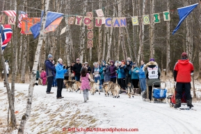 Bryan Bearss runs along the bike/ski trail at the Knapp family