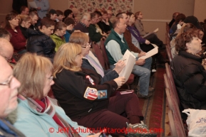 January 8, 2013  Potential and returning Iditarod volunteers gather at the Millenium Hotel Redington Ballroom to discuss volunteer postions for this year's Iditarod race to begin March 2nd in downtown Anchorage.