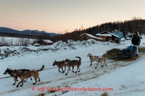 Kristi Berington leaves Ruby on Saturday, March 8, during the Iditarod Sled Dog Race 2014.PHOTO (c) BY JEFF SCHULTZ/IditarodPhotos.com -- REPRODUCTION PROHIBITED WITHOUT PERMISSION