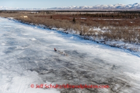 Aliy Zirkle runs on the Unalakleet River 4 miles from Unalakleet on the Kaltag - Unalakleet portage on Saturday March 8, during the Iditarod Sled Dog Race 2014.PHOTO (c) BY JEFF SCHULTZ/IditarodPhotos.com -- REPRODUCTION PROHIBITED WITHOUT PERMISSION