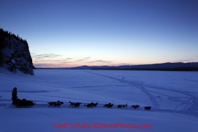 Friday March 9, 2012  Ray Redington, Jr. on the Yukon River leaving the village of Ruby, Alaska. Iditarod 2012.