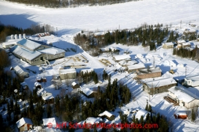 The village of Shageluk can be seen from above in the morning on Saturday March 9, 2013.Iditarod Sled Dog Race 2013Photo by Jeff Schultz copyright 2013 DO NOT REPRODUCE WITHOUT PERMISSION