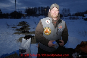 Jake Berkowitz at his sled at the Kaltag checkpoint on Saturday March 9, 2013.

Iditarod Sled Dog Race 2013

Photo by Jeff Schultz copyright 2013 DO NOT REPRODUCE WITHOUT PERMISSION