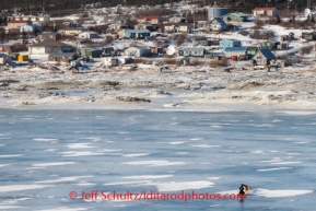 Dallas Seavey on the sea ice of Norton Sound nears Koyuk on Sunday, March 9, during the Iditarod Sled Dog Race 2014.PHOTO (c) BY JEFF SCHULTZ/IditarodPhotos.com -- REPRODUCTION PROHIBITED WITHOUT PERMISSION