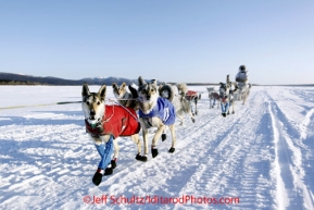 Sunday March 11, 2012  Colleen Robertia on the Yukon River just before the Kaltag checkpoint. Iditarod 2012.