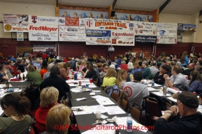 Sunday March 18, 2012   The Nome musher's finisher banquet  Iditarod 2012.