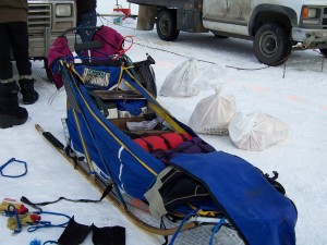 Sled packing at the Willow restart