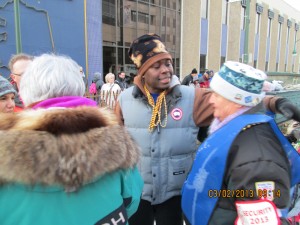 jamaican musher newton marshal with fans