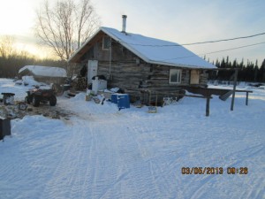 a typical cabin home in nikolai