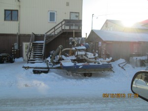 dredge which is used for sucking up the famous black sands of Nome