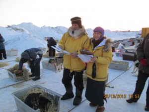 Tim and Kathleen met as volunteers, were married in dog lot in Nome, and are still 100%